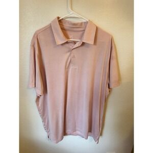 George  Man Performance Polo Mens Short Sleeve Shirt Pink Size XL‎